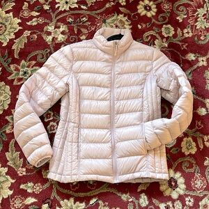 32 Degrees DOWN filled puffer jacket, pale pink, size Small